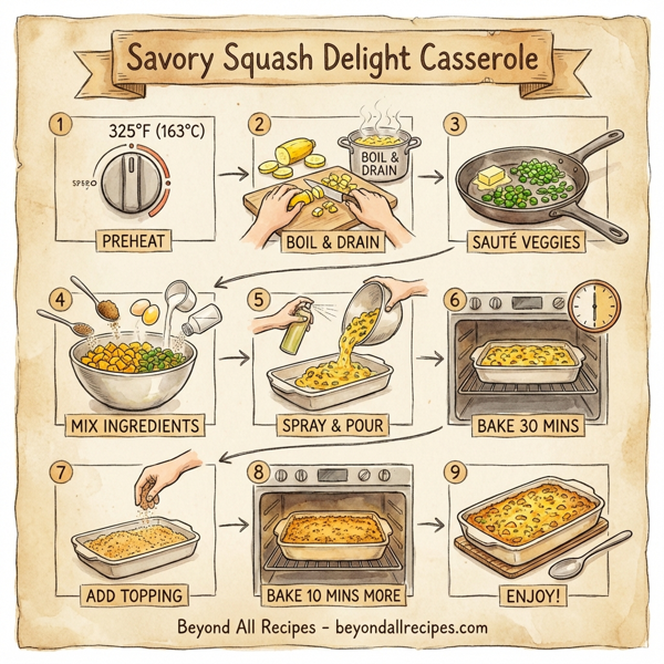 Savory Squash Delight Casserole instructions