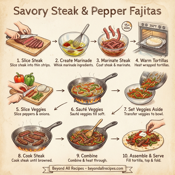 Savory Steak & Pepper Fajitas instructions