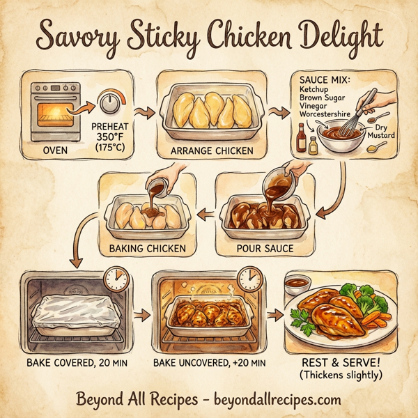 Savory Sticky Chicken Delight instructions