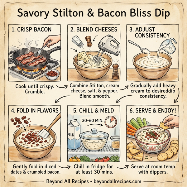 Savory Stilton & Bacon Bliss Dip instructions