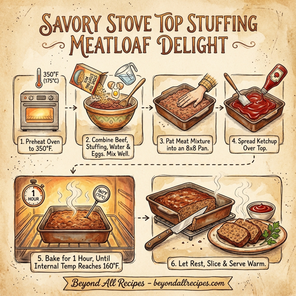 Savory Stove Top Stuffing Meatloaf Delight instructions