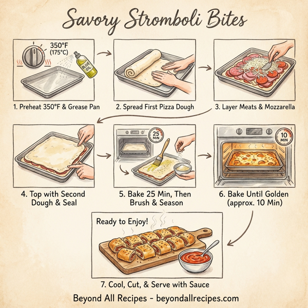 Savory Stromboli Bites instructions