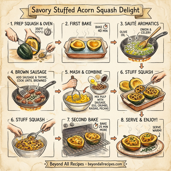 Savory Stuffed Acorn Squash Delight instructions