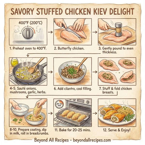 Savory Stuffed Chicken Kiev Delight instructions