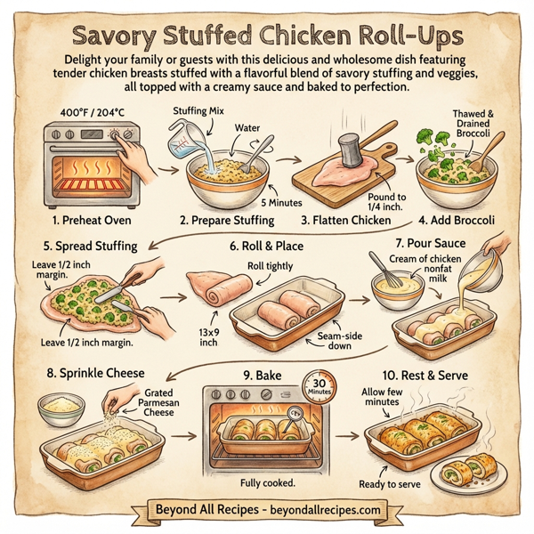 Savory Stuffed Chicken Roll-Ups instructions