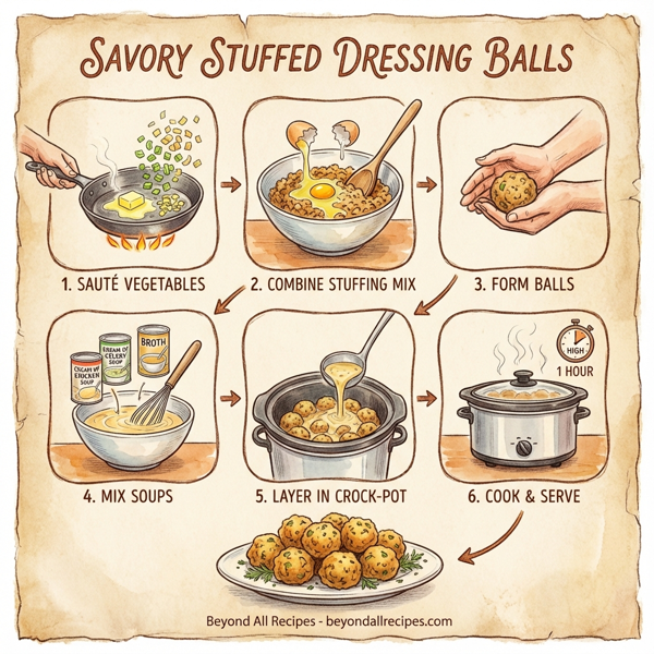 Savory Stuffed Dressing Balls instructions