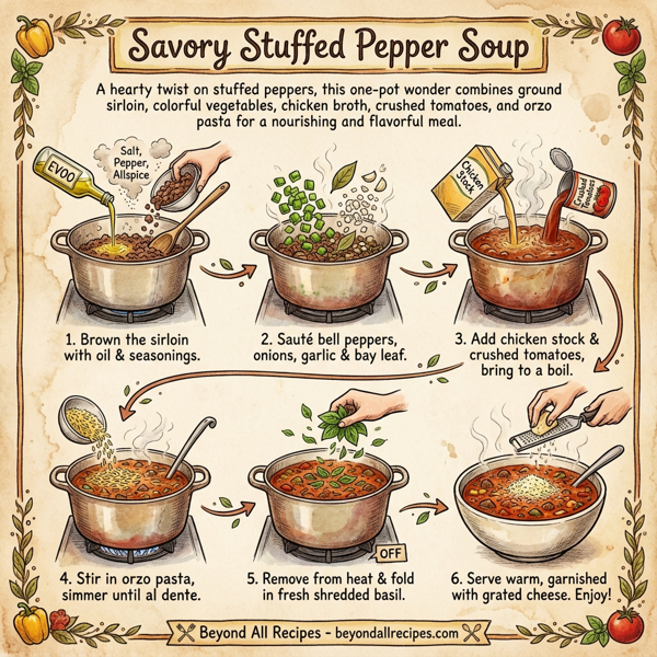 Savory Stuffed Pepper Soup instructions
