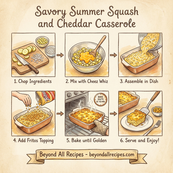 Savory Summer Squash and Cheddar Casserole instructions