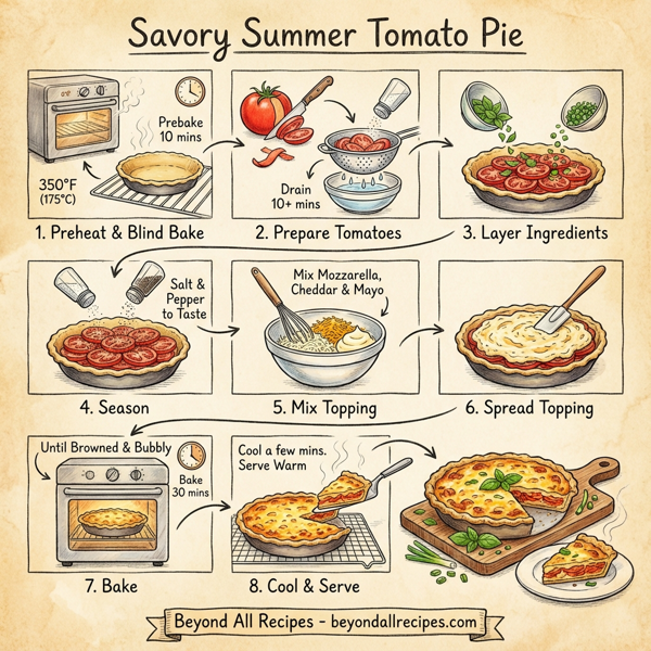 Savory Summer Tomato Pie instructions