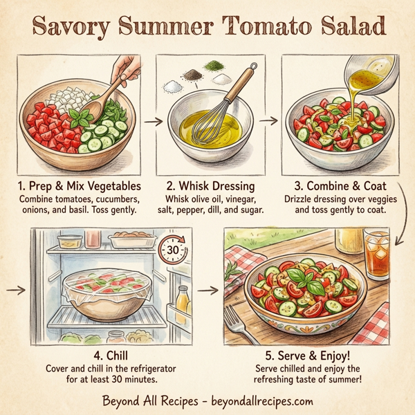 Savory Summer Tomato Salad instructions