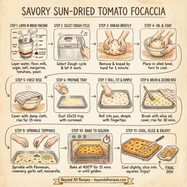 Savory Sun-Dried Tomato Focaccia instructions