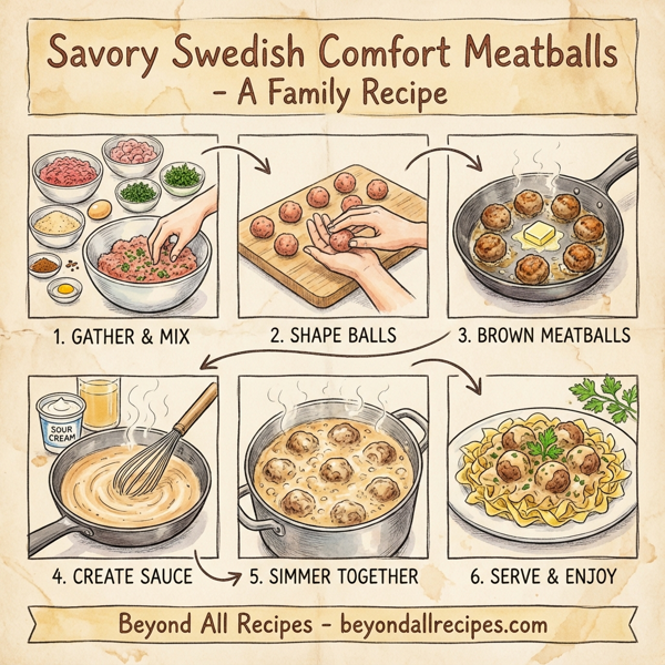 Savory Swedish Comfort Meatballs instructions
