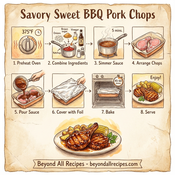 Savory Sweet BBQ Pork Chops instructions