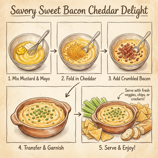 Savory Sweet Bacon Cheddar Delight instructions