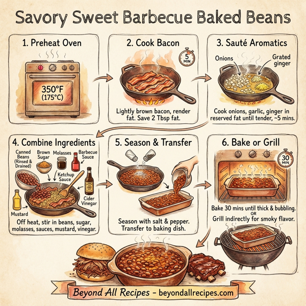 Savory Sweet Barbecue Baked Beans instructions