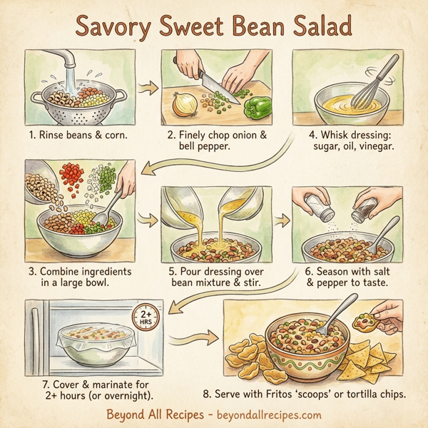 Savory Sweet Bean Salad instructions