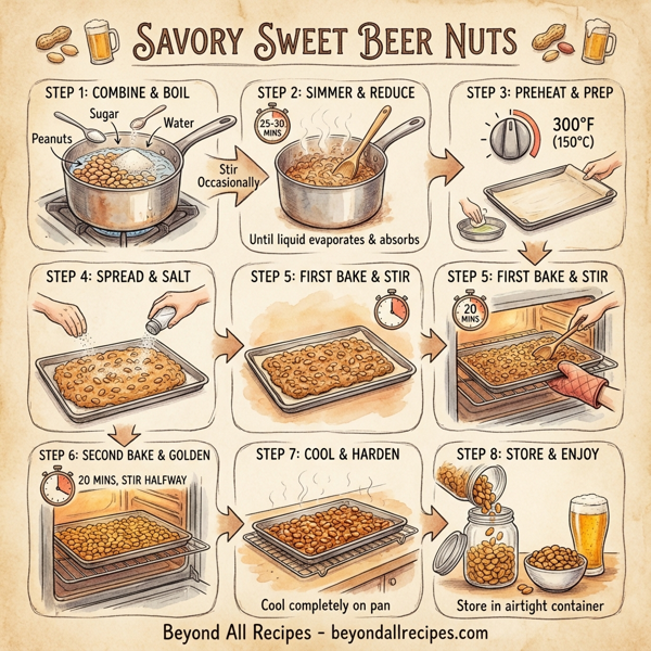 Savory Sweet Beer Nuts instructions