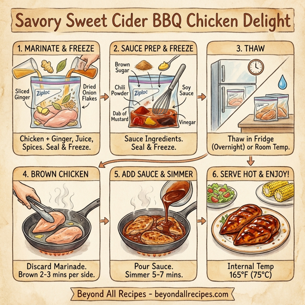 Savory Sweet Cider BBQ Chicken Delight instructions