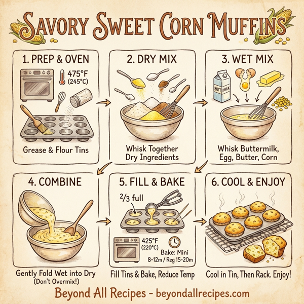 Savory Sweet Corn Muffins instructions