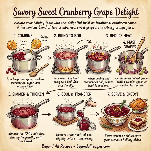 Savory Sweet Cranberry Grape Delight instructions