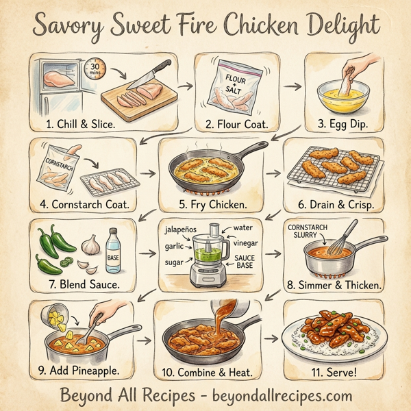 Savory Sweet Fire Chicken Delight instructions
