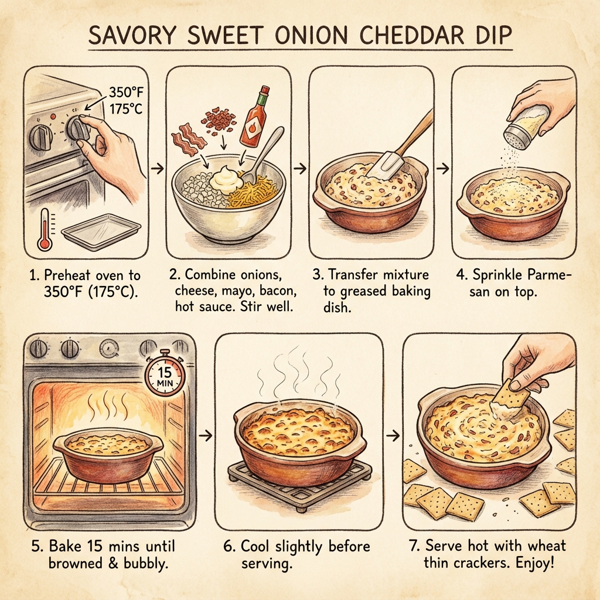 Savory Sweet Onion Cheddar Dip instructions
