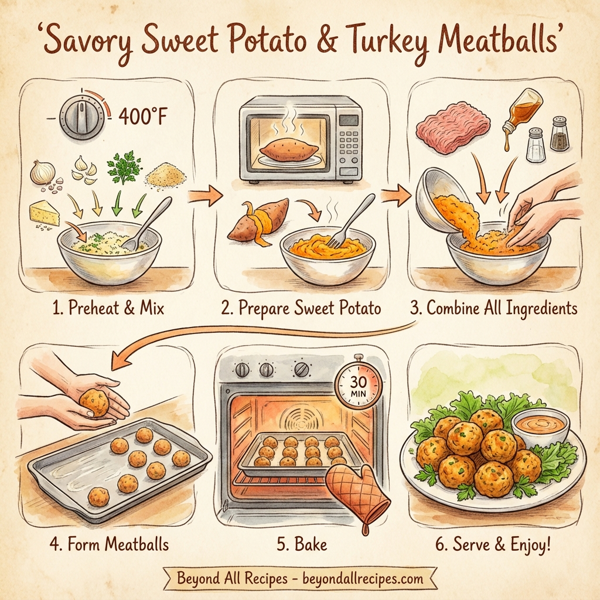 Savory Sweet Potato & Turkey Meatballs instructions