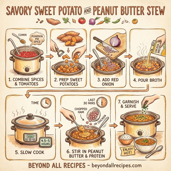Savory Sweet Potato and Peanut Butter Stew instructions