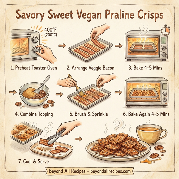 Savory Sweet Vegan Praline Crisps instructions