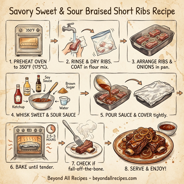 Savory Sweet & Sour Braised Short Ribs instructions