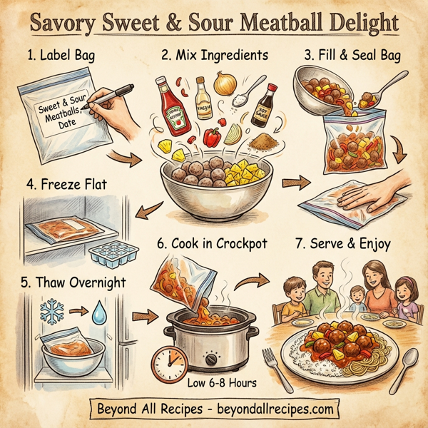 Savory Sweet & Sour Meatball Delight instructions