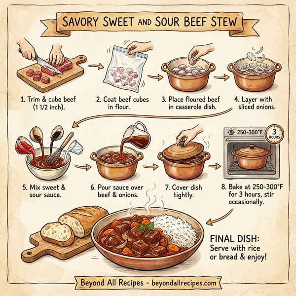 Savory Sweet and Sour Beef Stew instructions