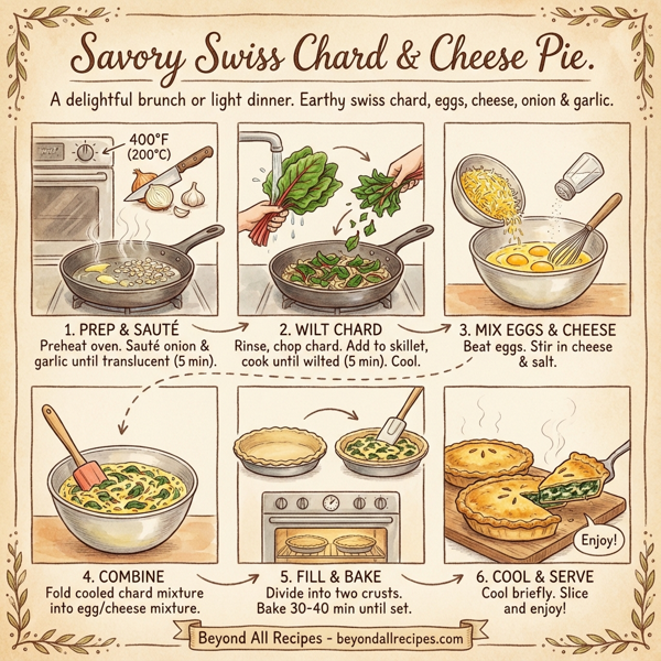 Savory Swiss Chard & Cheese Pie instructions