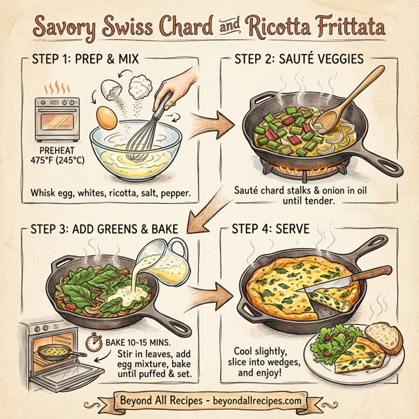 Savory Swiss Chard and Ricotta Frittata instructions