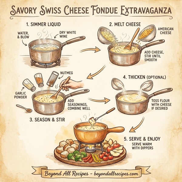 Savory Swiss Cheese Fondue Extravaganza instructions
