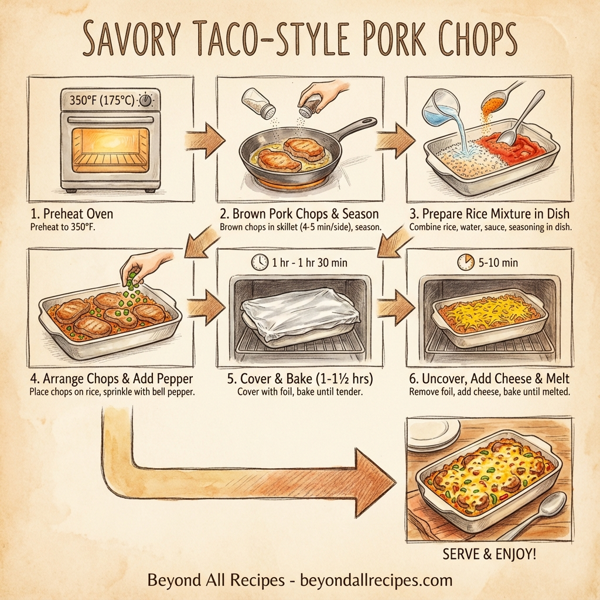 Savory Taco-Style Pork Chops instructions