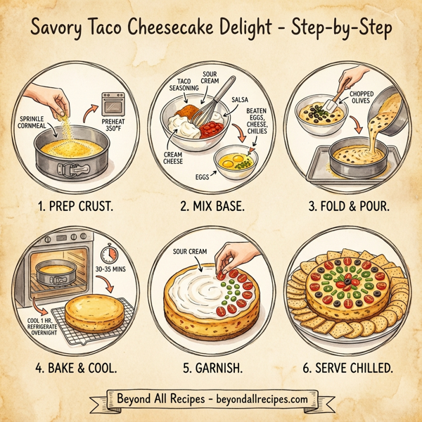 Savory Taco Cheesecake Delight instructions
