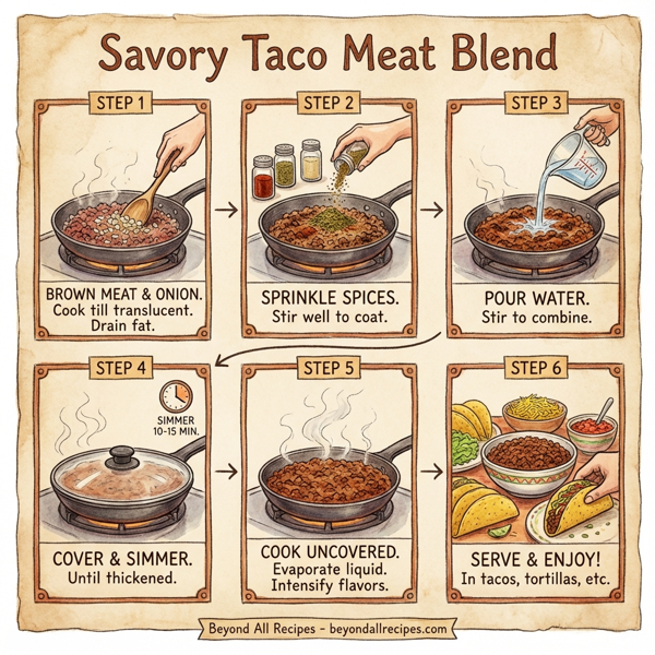 Savory Taco Meat Blend instructions
