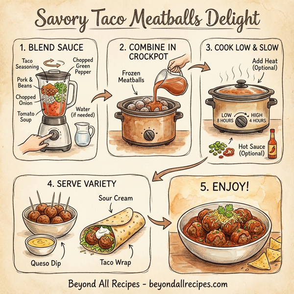 Savory Taco Meatballs Delight instructions