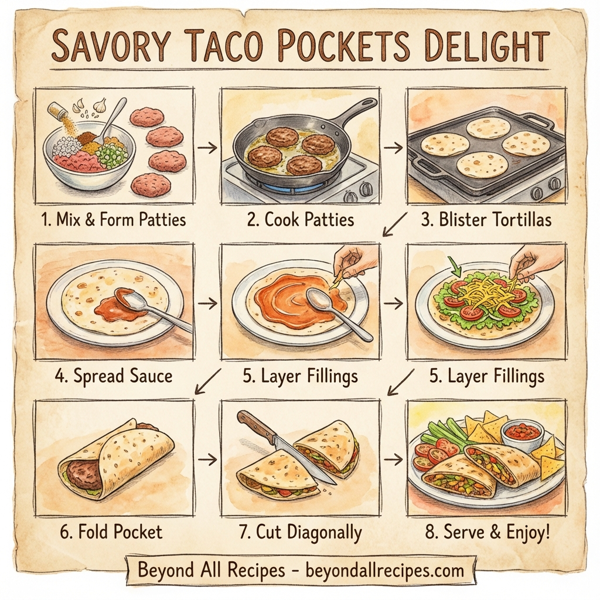 Savory Taco Pockets Delight instructions