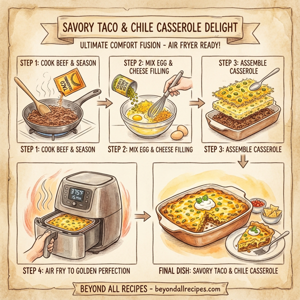 Savory Taco & Chile Casserole Delight instructions