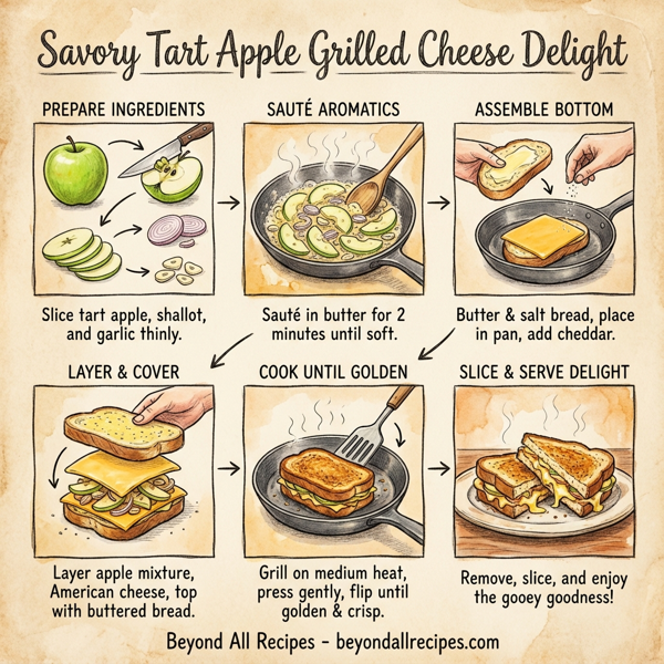 Savory Tart Apple Grilled Cheese Delight instructions