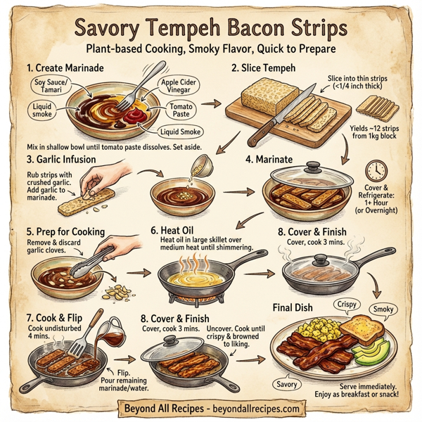 Savory Tempeh Bacon Strips instructions