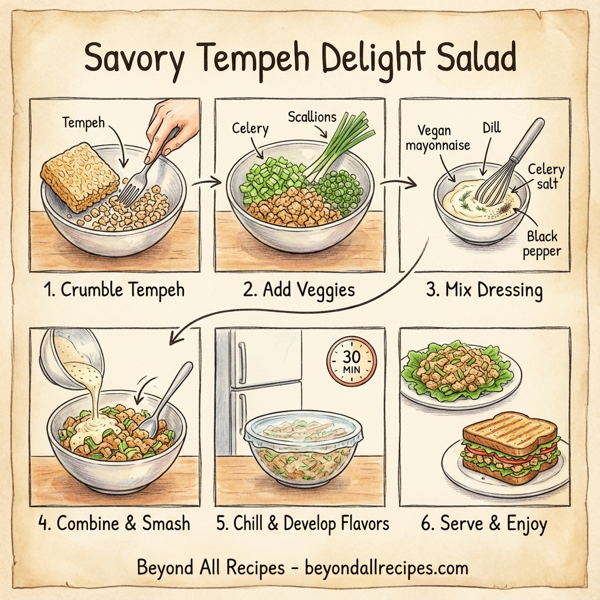 Savory Tempeh Delight Salad instructions
