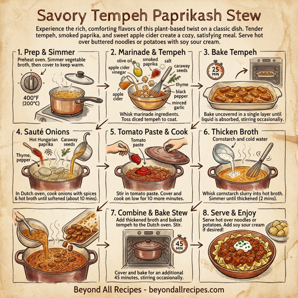Savory Tempeh Paprikash Stew instructions