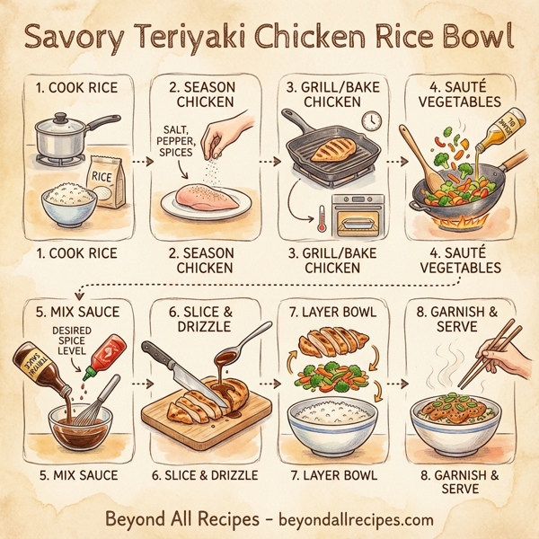Savory Teriyaki Chicken Rice Bowl instructions