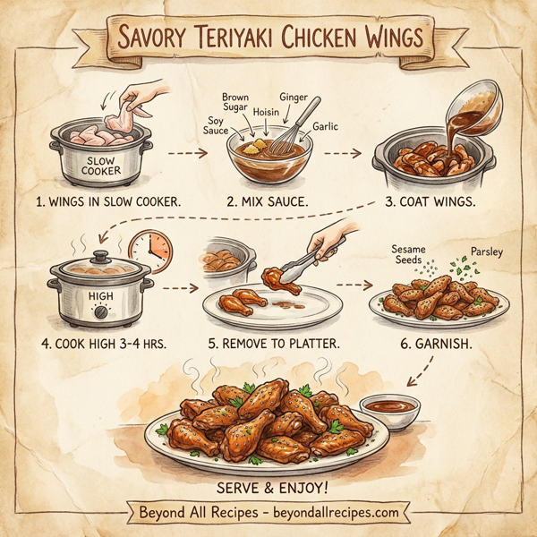 Savory Teriyaki Chicken Wings instructions