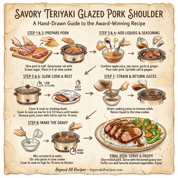 Savory Teriyaki Glazed Pork Shoulder instructions