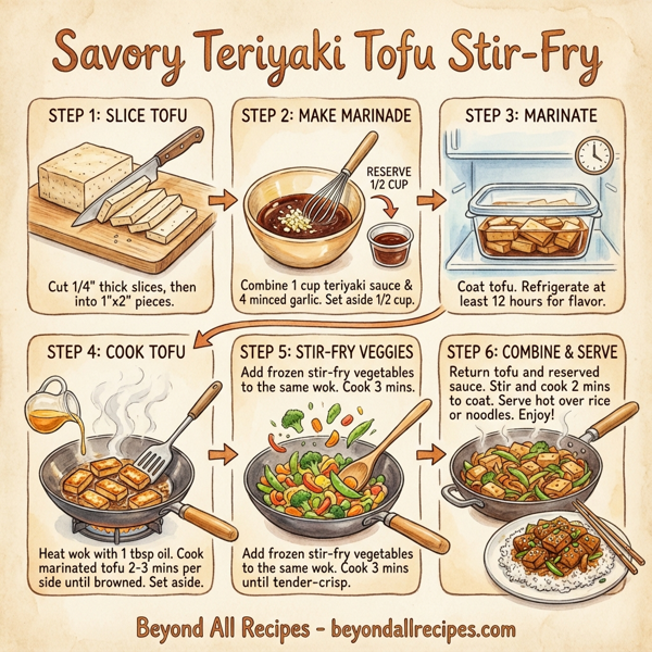 Savory Teriyaki Tofu Stir-Fry instructions