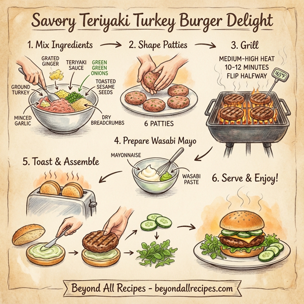 Savory Teriyaki Turkey Burger Delight instructions